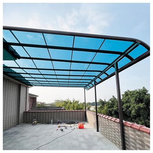 BAYTEWJX Kunststoffplatten Außenbereich Dachplatte Gewächshausplatten Robustes Panel Leicht zu Schneiden für Außengärten Gewächshäuser.(Blauw,80x800cm) von BAYTEWJX