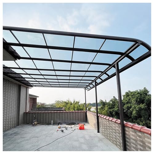 BAYTEWJX Kunststoffplatten Außenbereich Dachplatte Gewächshausplatten Robustes Panel Leicht zu Schneiden für Außengärten Gewächshäuser.(Transparent,60x300cm) von BAYTEWJX