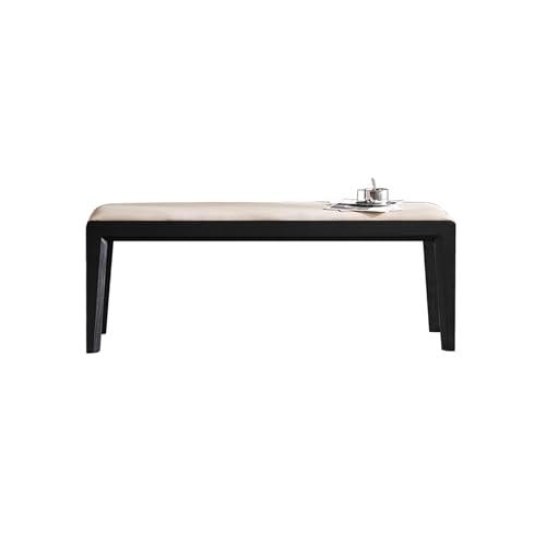 BAYTEWJX Moderner Gepolsterter Eingangshocker,Wohnzimmerbank Küchenbank,Bank am Fußende des Bettes,für Esszimmer Schlafzimmer.(Nero,150x37x45cm) von BAYTEWJX