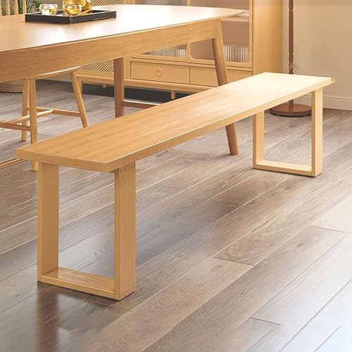 BAYTEWJX Sitzbank 2-Sitzer Essbank Holzbank,Küchenbank Wohnzimmerbank,Moderner Eingangshocker,für Eingang Wohnzimmer Esszimmer Flur.(Original Wood,160x30x45cm) von BAYTEWJX