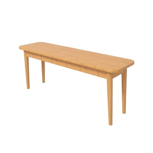 BAYTEWJX Sitzbank 2-Sitzer Essbank Holzbank Holzbank für den Innenbereich Kleine Eingangsbank für Wohnzimmer Flur und Schlafzimmer.(Original Wood,120x30x45cm) von BAYTEWJX