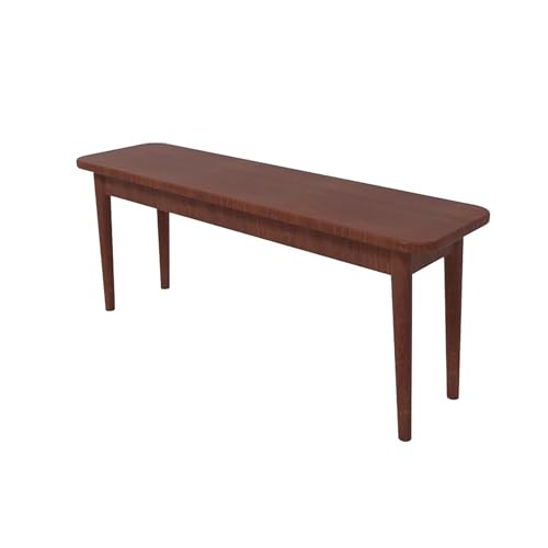 BAYTEWJX Sitzbank 2-Sitzer Essbank Holzbank Holzbank für den Innenbereich Kleine Eingangsbank für Wohnzimmer Flur und Schlafzimmer.(Walnut,160x30x45cm) von BAYTEWJX
