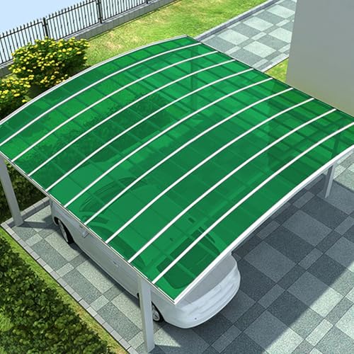 BAYTEWJX Tageslichtplatten Dachplatten Transparent Kunststoffplatten Außenbereich Leicht zu Schneiden für Balkone Gewächshäuser Gärten usw.(Green,100x400cm) von BAYTEWJX