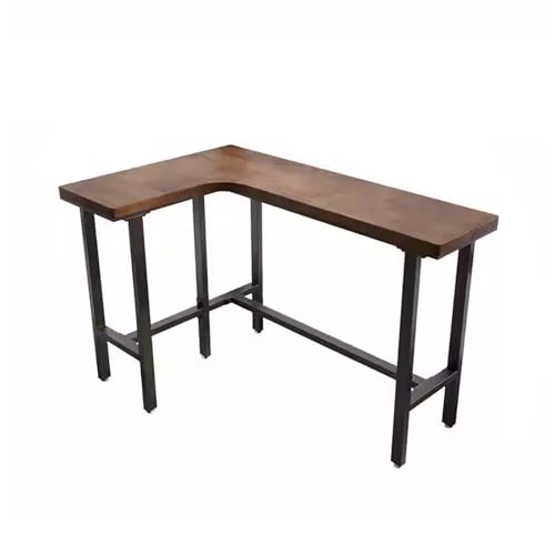 Tisch-und Stuhlset mit Schmaler Kante,Rechteckiger Bartisch aus Holz,für Restaurants Pubs Cafés und Teehäuser.(120x80x105cm) von BAYTEWJX