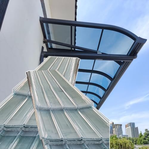 BAYTEWJX Transparentes PC-Utility-Panel,Kunststoffplatten Außenbereich,Robustes Panel,Leicht zu Schneiden,für Terrasse Garten Balkon etc.(100x110cm) von BAYTEWJX