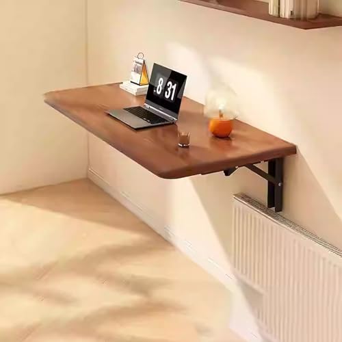 Holz Wandklapptisch Wand Bürotisch Esstisch Schreibtisch Klapptisch Faltbarer Küchentisch Und Schwebender Schreibtisch Platz Sparen Für Arbeitszimmer KüChe WäScherei Usw. von BAYTEWJX