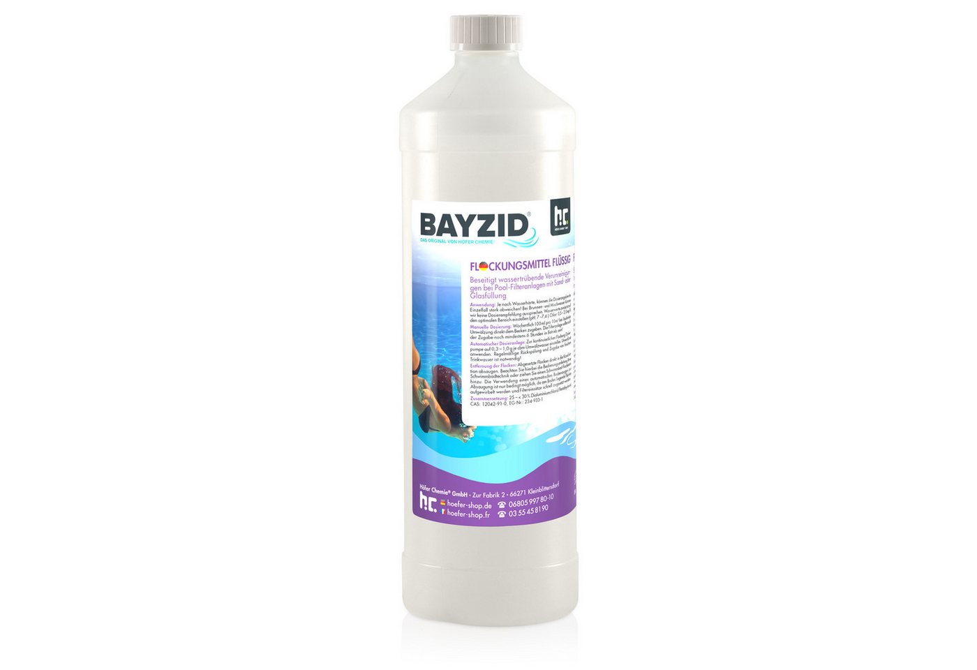 BAYZID Poolpflege 1 L BAYZID® Flockungsmittel flüssig für Pools von BAYZID