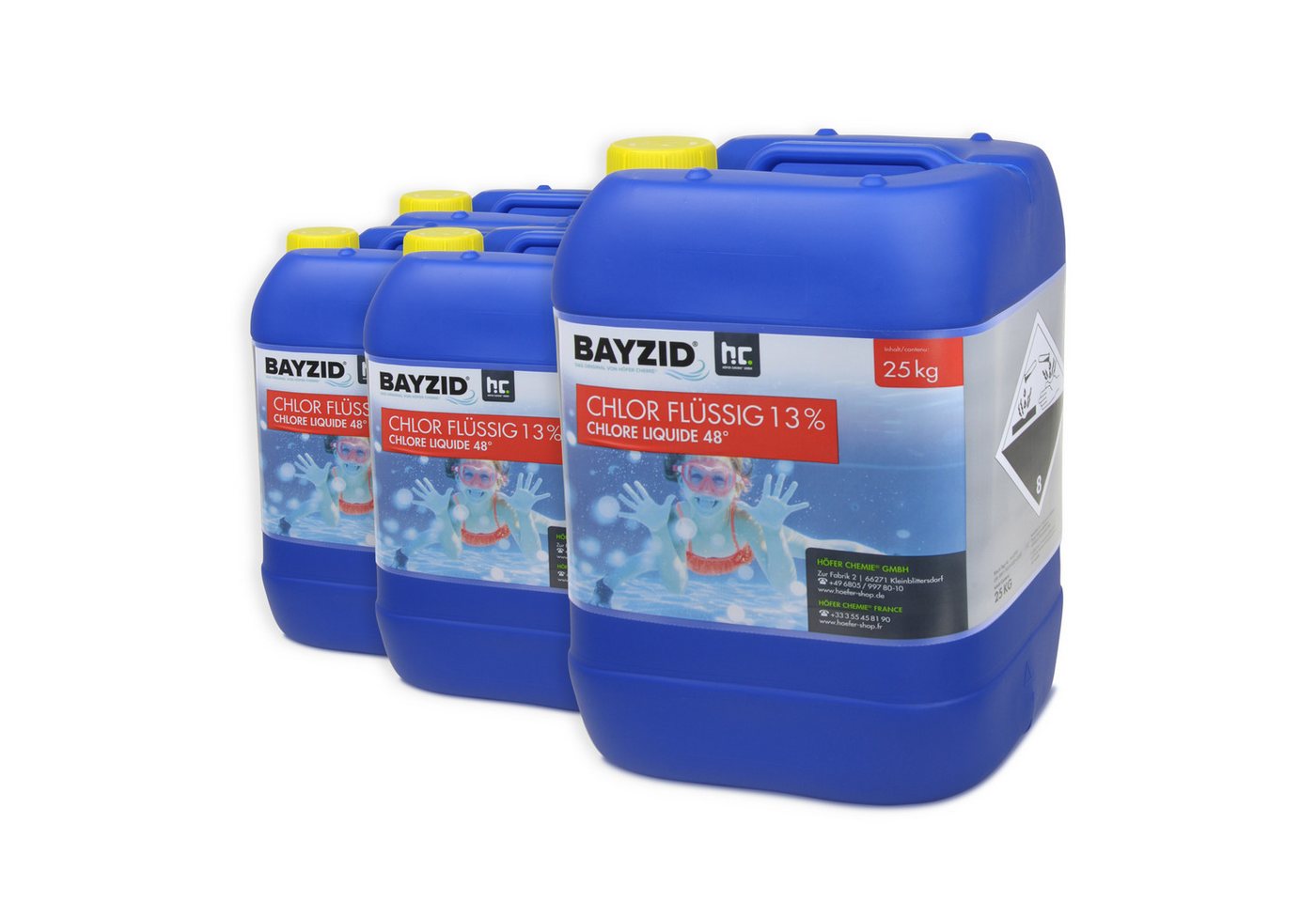 BAYZID Poolpflege 25 kg BAYZID® Chlor 13% flüssig von BAYZID