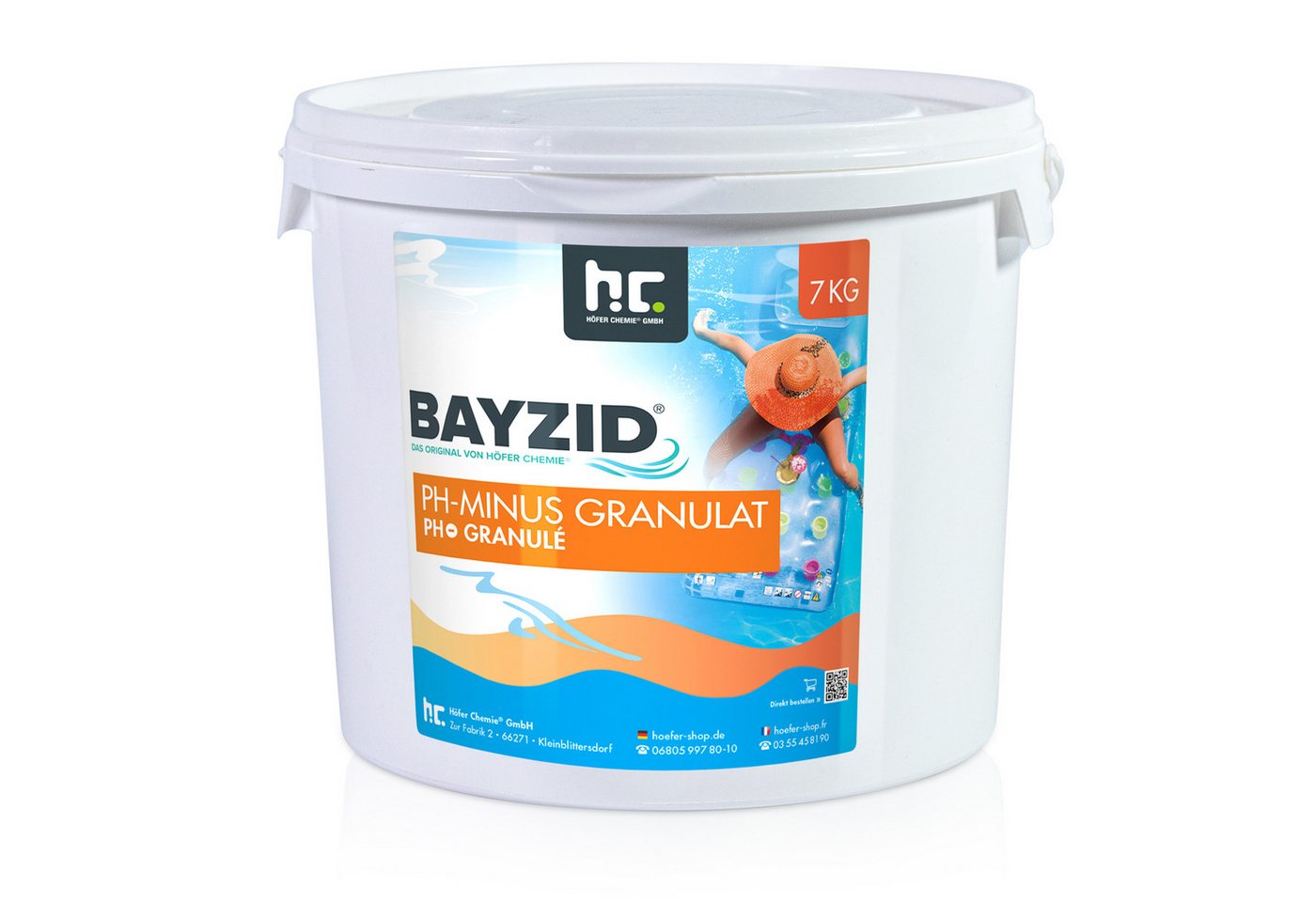 BAYZID Poolpflege 7 kg BAYZID® pH Minus Granulat für den Pool von BAYZID