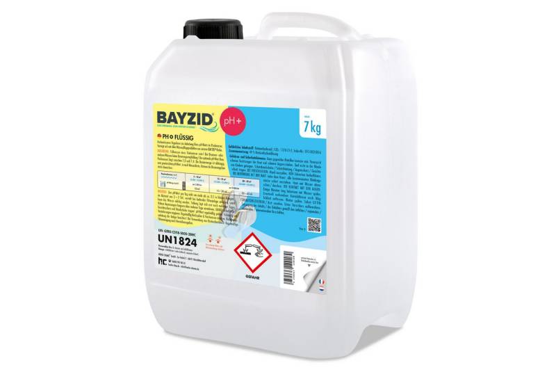 BAYZID Poolpflege 7 kg BAYZID® pH Plus flüssig für Pools in handlichen Kanistern von BAYZID