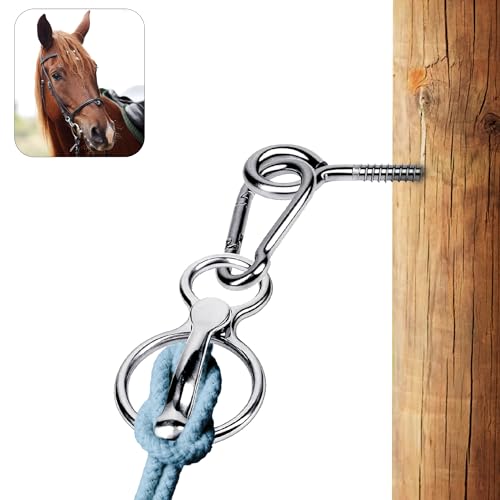 BAZAKJI Premium Magnetic Tack & Supplies Pferdesicherheitszubehör Trainingsgerät mit Augenschraube, eine humane Möglichkeit, um zu verhindern, dass Pferde zurückziehen, Edelstahlring mit BAZAKJI Premium Magnetic Tack & Supplies Pferdesicherheitszubehör Trainingsgerät mit Augenschraube, eine humane Möglichkeit, um zu verhindern, dass Pferde zurückziehen, Edelstahlring mit von BAZAKJI