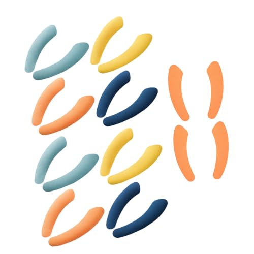 BAZEITFLOW 10 Paare Toilettensitzbezüge aus Weichem Strapazierfähigem Material Sitzpolster für Wc Waschbare Closestool Kissen Rutschfest Praktisch für Damen Senioren und Zufällige Farbe von BAZEITFLOW