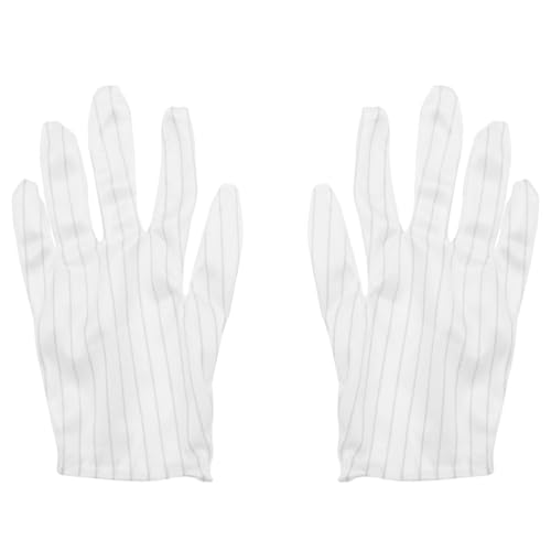 BAZEITFLOW 10 Paare Weiße Anti aufgeladene Handschuhe Leichte Schützende Industriehandschuhe Atmungsaktive Strapazierfähige Arbeitshandschuhe für Labor und Reinigung Einheitsgröße BAZEITFLOW 10 Paare Weiße Anti aufgeladene Handschuhe Leichte Schützende Industriehandschuhe Atmungsaktive Strapazierfähige Arbeitshandschuhe für Labor und Reinigung Einheitsgröße von BAZEITFLOW