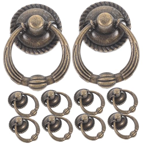 BAZEITFLOW 10 Sätze Vintage Möbelgriffe Schubladengriffe aus Zinklegierung Langlebige Schrankgriffe mit Einfacher Montage Klassische Farbe für Küchenunterschrank Kommode und Möbel von BAZEITFLOW