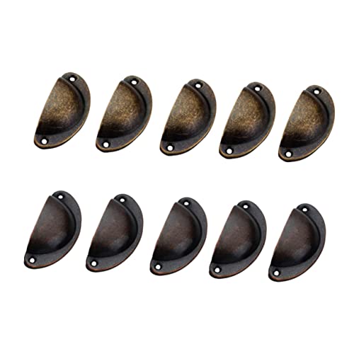 BAZEITFLOW 10 Stück Teiliges Chinesischer Muschelgriff Vintage Schubladengriffe in Rot und Bronze Langlebige Möbelknöpfe für Schränke Bad und Küchenschränke Vielseitig Einsetzbar BAZEITFLOW 10 Stück Teiliges Chinesischer Muschelgriff Vintage Schubladengriffe in Rot und Bronze Langlebige Möbelknöpfe für Schränke Bad und Küchenschränke Vielseitig Einsetzbar von BAZEITFLOW