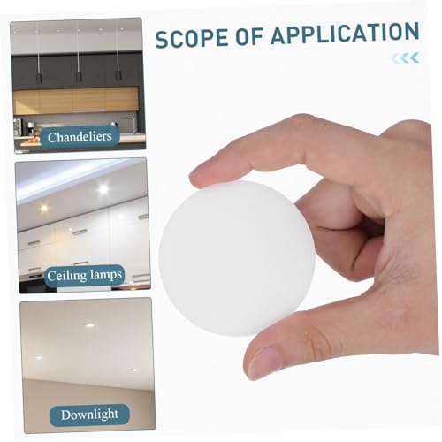 BAZEITFLOW 10 Stück Teiliges Diffusor Lampenschirme aus Blendfrei Staubgeschützt Einfache Montage Geeignet für Deckenlampen Downlights und Kronleuchter Augenschonend Dekorativ von BAZEITFLOW