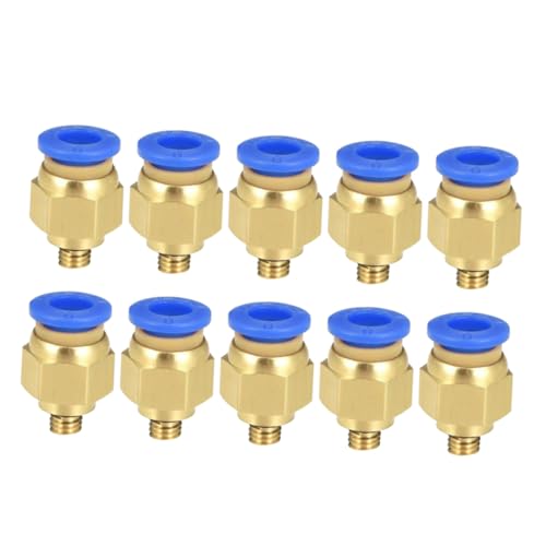 BAZEITFLOW 10 Stück Teiliges Drucker Pneumatik Verbinder Schnellkupplung Druckfest Verschleißarm Installieren Gerader Pneumatik Steckverbinder für Luftschläuche BAZEITFLOW 10 Stück Teiliges Drucker Pneumatik Verbinder Schnellkupplung Druckfest Verschleißarm Installieren Gerader Pneumatik Steckverbinder für Luftschläuche von BAZEITFLOW