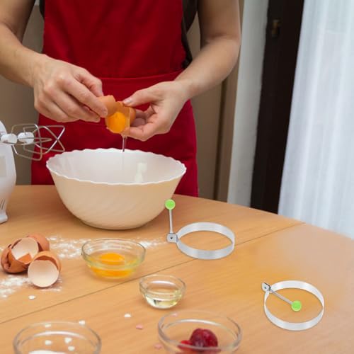 BAZEITFLOW 10 Stück Teiliges Edelstahl Eierringe zum Braten Spiegeleierform Rostfrei Geruchsneutral Sicher für Morgen eiermuffins Pancakes Einfache Entnahme für DIY Küchengebrauch BAZEITFLOW 10 Stück Teiliges Edelstahl Eierringe zum Braten Spiegeleierform Rostfrei Geruchsneutral Sicher für Morgen eiermuffins Pancakes Einfache Entnahme für DIY Küchengebrauch von BAZEITFLOW