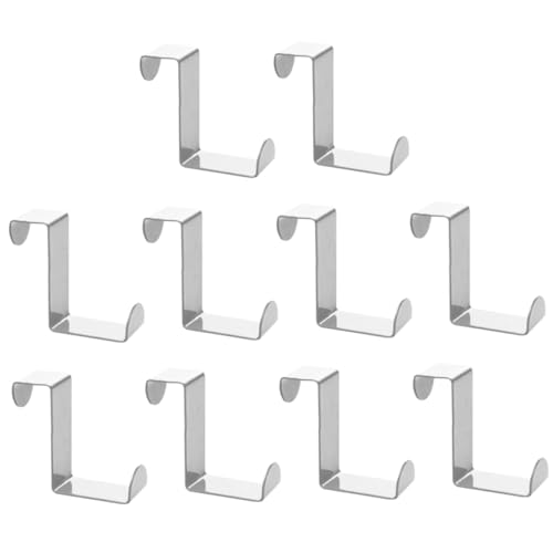 BAZEITFLOW 10 Stück Teiliges Edelstahl Z Förmiges Türhaken Robuster Organizer Hänger für Schrank und Küchentüren Platzsparend ohne Bohren Vielseitig für Handtücher Taschen Kleidung Geeignet BAZEITFLOW 10 Stück Teiliges Edelstahl Z Förmiges Türhaken Robuster Organizer Hänger für Schrank und Küchentüren Platzsparend ohne Bohren Vielseitig für Handtücher Taschen Kleidung Geeignet von BAZEITFLOW