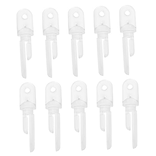 BAZEITFLOW 10 Stück Teiliges Ersatzset für Vorhanghaken Blind Hooks für Einfache Installation und Austausch Passend für Verschiedene Jalousien und Vorhänge von BAZEITFLOW