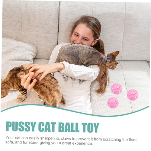 BAZEITFLOW 10 Stück Teiliges Katzenspielzeug mit Glöckchen Leichte Kunststoffbälle Blau Interaktives Indoor Katzenspielzeug für Kätzchen Fördert Bewegung und Stressabbau zu Zufällige Farbe BAZEITFLOW 10 Stück Teiliges Katzenspielzeug mit Glöckchen Leichte Kunststoffbälle Blau Interaktives Indoor Katzenspielzeug für Kätzchen Fördert Bewegung und Stressabbau zu Zufällige Farbe von BAZEITFLOW