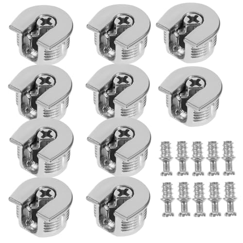 BAZEITFLOW 10 Stück Teiliges Möbelverbinder Langlebigem Zinklegierung Verstärkte Schrankverbinder mit Cam Locks für Küchen Kleiderschränke Hohe Tragfähigkeit für Sichere Möbelmontage BAZEITFLOW 10 Stück Teiliges Möbelverbinder Langlebigem Zinklegierung Verstärkte Schrankverbinder mit Cam Locks für Küchen Kleiderschränke Hohe Tragfähigkeit für Sichere Möbelmontage von BAZEITFLOW