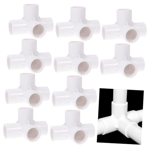 BAZEITFLOW 10 Stück Teiliges PVC Rohrverbinder Weiß Korrosionsbeständig und Leicht Vielseitig für Gewächshausrahmen Möbel Bewässerung und DIY Regalbau Geeignet BAZEITFLOW 10 Stück Teiliges PVC Rohrverbinder Weiß Korrosionsbeständig und Leicht Vielseitig für Gewächshausrahmen Möbel Bewässerung und DIY Regalbau Geeignet von BAZEITFLOW