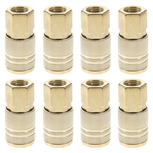 BAZEITFLOW 10 Stück Teiliges Schnellkupplungen Innengewinde Luftschlauchverbinder aus Verzinktem Druckluftkupplung für Kompressor Druckreiniger Luftwerkzeuge Einfache Montage und Schnelles von BAZEITFLOW