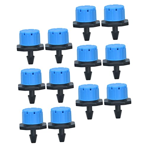 BAZEITFLOW 100 Stück Einstellbare Tropf Düsen für Bewässerungssysteme für Töpfe und Garten Langlebiges Material Präzise Wasserflussregelung von BAZEITFLOW