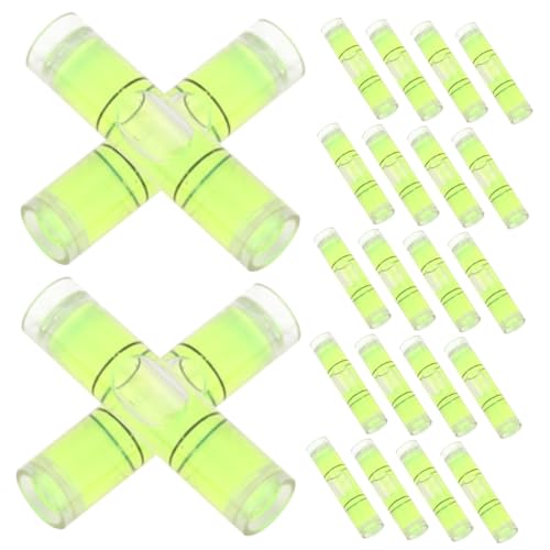 BAZEITFLOW 100 Stück Fluoreszierende Kleine Wasserwaagen Präzise Horizontale Libellen für Schnurspannungen Langlebige Kunststoffzylinder als Zubehör für Bau und Messlinien BAZEITFLOW 100 Stück Fluoreszierende Kleine Wasserwaagen Präzise Horizontale Libellen für Schnurspannungen Langlebige Kunststoffzylinder als Zubehör für Bau und Messlinien von BAZEITFLOW