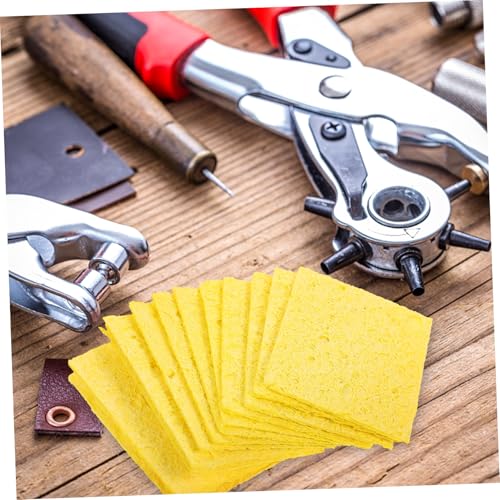 BAZEITFLOW 100 Stück Lötspitzen reinigungsschwamm Hitzebeständig Saugfähig Lötkolben Reinigungsschwamm Einfach zu Wechseln Langlebig für Präzises Löten und Lötkolbenpflege BAZEITFLOW 100 Stück Lötspitzen reinigungsschwamm Hitzebeständig Saugfähig Lötkolben Reinigungsschwamm Einfach zu Wechseln Langlebig für Präzises Löten und Lötkolbenpflege von BAZEITFLOW