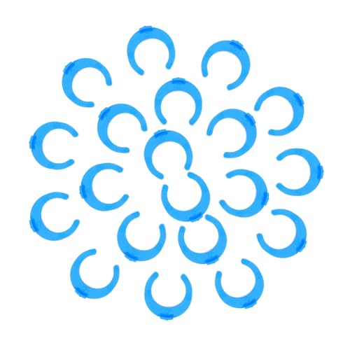 BAZEITFLOW 100 Stück Teiliges Blaue Schnellkupplungen aus Kunststoff Verschließbare Clips für Wasserfilter Langlebige Armaturen für Umkehrosmose und Inline Wassersysteme Zubehör zur von BAZEITFLOW