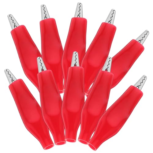 BAZEITFLOW 100 Stück Teiliges Kleine Isolierte Krokodilklemmen für Elektrische Messungen Robuste Alligator Clips mit Festem Halt Vielseitig Einsetzbar für Multimeter Spannungsprüfer und BAZEITFLOW 100 Stück Teiliges Kleine Isolierte Krokodilklemmen für Elektrische Messungen Robuste Alligator Clips mit Festem Halt Vielseitig Einsetzbar für Multimeter Spannungsprüfer und von BAZEITFLOW