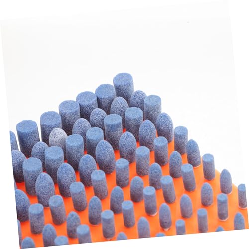 BAZEITFLOW 100 Stück Teiliges Schaft Zirkonium Polier Schleifsteine Vielseitig für Keramik Präzise Formenauswahl Langlebig Abrasives Zubehör für Rotationswerkzeuge von BAZEITFLOW