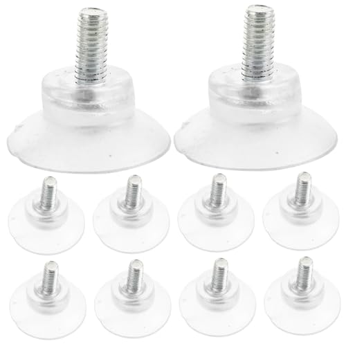 BAZEITFLOW 10Stücke Tischplatten Saugnäpfe Pads für Glastischplatten für Couchtische und Außenmöbel Leicht zu Reinigen und Stabil von BAZEITFLOW