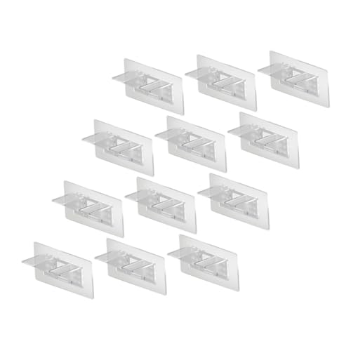 BAZEITFLOW 12 Stück Teiliges Selbstklebende Transparente Regalhalter mit Hoher Tragkraft Dreieckige Stützfüße für Küchen Wohn und Kleiderschränke Einfache Montage ohne Bohren Vielseitig BAZEITFLOW 12 Stück Teiliges Selbstklebende Transparente Regalhalter mit Hoher Tragkraft Dreieckige Stützfüße für Küchen Wohn und Kleiderschränke Einfache Montage ohne Bohren Vielseitig von BAZEITFLOW