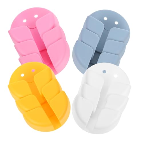 BAZEITFLOW 12 Stück Teiliges Steckdosenhalter Smile Face Robuster Klebeadapter für Steckdosenfixierung Platzsparend ohne Bohren Geeignet für Küche Bad Büro Zuverlässige Kabelorganisation von BAZEITFLOW