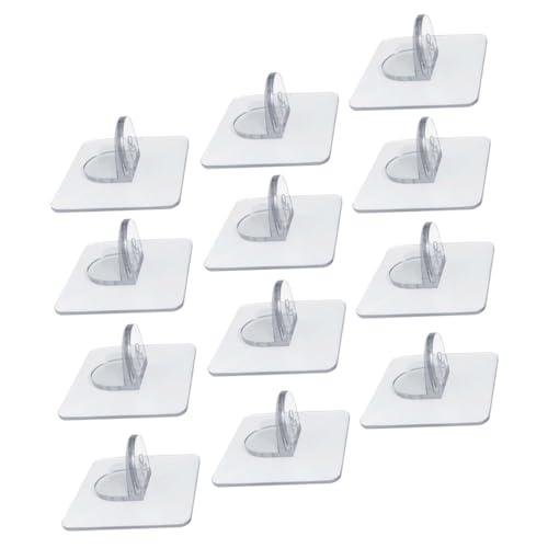 BAZEITFLOW 12 Stück Teiliges Transparenter Selbstklebender Saugnäpfe mit Starkem Halt Rutschfest Kratzfrei und Spurlos als Cage Holder und Shelf Support für Kindersichere Spielzäune und von BAZEITFLOW
