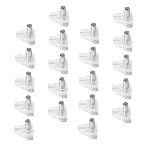 BAZEITFLOW 120 Stück Transparente Regalbodenträger aus Robustem Kunststoff Stabile Halterungen für Möbel Einlegeböden Einfache Montage ohne Werkzeug Passend für Schränke und Vitrinen von BAZEITFLOW