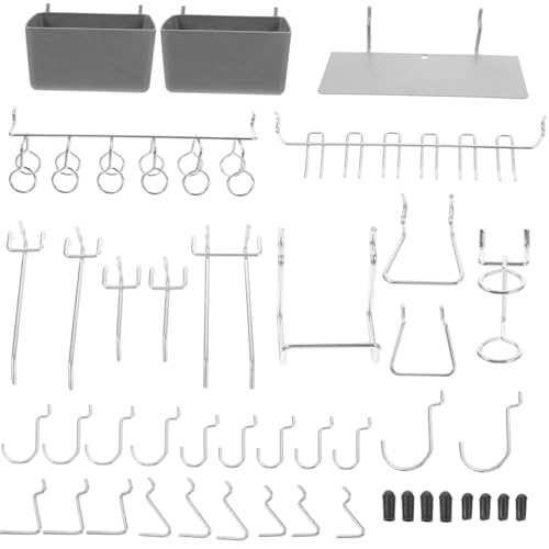 BAZEITFLOW 140 Stück Teiliges Metall pegboard haken set Robustes Werkzeug aufhängesystem für Werkstatt und Garage Vielseitige Organizer haken und Aufbewahrungsbehälter zur Effizienten BAZEITFLOW 140 Stück Teiliges Metall pegboard haken set Robustes Werkzeug aufhängesystem für Werkstatt und Garage Vielseitige Organizer haken und Aufbewahrungsbehälter zur Effizienten von BAZEITFLOW