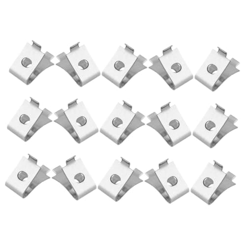 BAZEITFLOW 15 Stück Teiliges Verstellbare Edelstahl Regalbodenträger Clips Rostfreie Metallhalterung für Küchen und Badezimmerschränke Feuchtigkeitsbeständig Einfache Montage Vielseitig BAZEITFLOW 15 Stück Teiliges Verstellbare Edelstahl Regalbodenträger Clips Rostfreie Metallhalterung für Küchen und Badezimmerschränke Feuchtigkeitsbeständig Einfache Montage Vielseitig von BAZEITFLOW