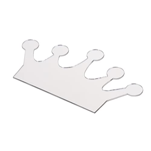 BAZEITFLOW 18stücke Acryl Wandaufkleber Krone Spiegel Wanddekoration Für Schlafzimmer Wohnzimmer Und Badezimmer Selbstklebende Langlebige Und Umweltfreundliche Wandpaste Silber von BAZEITFLOW