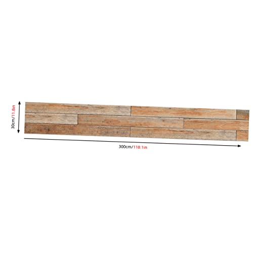 BAZEITFLOW 1Stück Bodenaufkleber Holzmaserung PVC Selbstklebend Wasserdichtes DIY Design für Boden Wand und Tisch zur Auffrischung von Möbeln von BAZEITFLOW