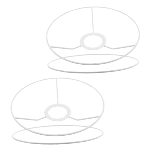BAZEITFLOW 2 Paare Retro -Lampenschattenrahmen Lampenschirmringewandler Ring für Lampenschirm Lampenschirmgestell rund Lampenschirmteile Lampenschirmrahmen selber machen Eisen Weiß BAZEITFLOW 2 Paare Retro -Lampenschattenrahmen Lampenschirmringewandler Ring für Lampenschirm Lampenschirmgestell rund Lampenschirmteile Lampenschirmrahmen selber machen Eisen Weiß von BAZEITFLOW