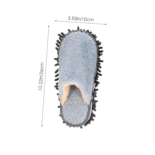 BAZEITFLOW 2 Paare Wischmopp Hausschuhe mit Fleece Futter Waschbare Bodenwischschuhe für Haustierhaar und Staub rutschfeste Praktische Wischpantoffeln für Haushalt und Glatte Böden Blau BAZEITFLOW 2 Paare Wischmopp Hausschuhe mit Fleece Futter Waschbare Bodenwischschuhe für Haustierhaar und Staub rutschfeste Praktische Wischpantoffeln für Haushalt und Glatte Böden Blau von BAZEITFLOW