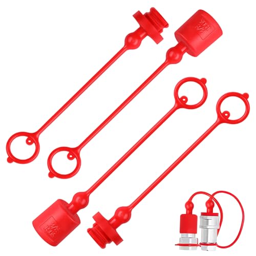 BAZEITFLOW 2 Sätze Hydraulik Schnellkupplung Staubkappe und Stopfen Schnellverbinder Abdeckung mit Hoher Festigkeit und Anti riss Design für Langlebigen Schutz von Hydraulikanschlüssen BAZEITFLOW 2 Sätze Hydraulik Schnellkupplung Staubkappe und Stopfen Schnellverbinder Abdeckung mit Hoher Festigkeit und Anti riss Design für Langlebigen Schutz von Hydraulikanschlüssen von BAZEITFLOW