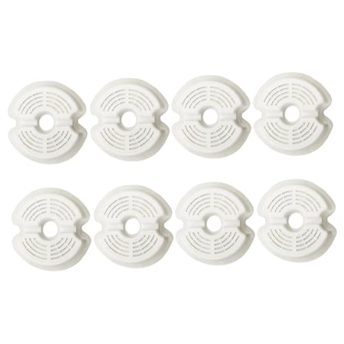 BAZEITFLOW 2 Sätze Pet Fountain Filter Replacement Aktivkohlefilter mit Großem für Haustier Trinkbrunnen Effektive Haar und Schmutzentfernung Schneller Wasserfilter für Gesunde von BAZEITFLOW