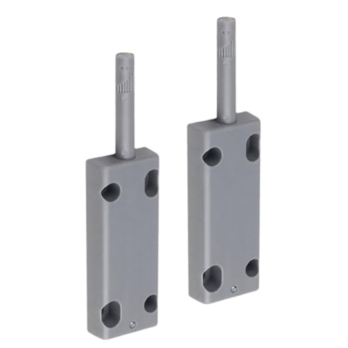 BAZEITFLOW 2 Sätze Press Mechanismus Möbelpuffer Dämpfer Selbstfedernd Geräuschdämpfend für Schranktüren Kleiderschränke Langlebig Lichtgrau Schutz vor Türschlag von BAZEITFLOW