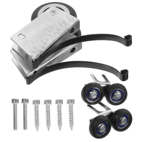 BAZEITFLOW 2 Sätze Schiebetür für Kleiderschrank und Schrank Leise Pulley Wheel Robustes Schiebetür Roller Hardware Stabile Laufräder von BAZEITFLOW