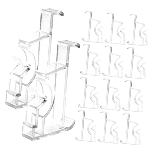 BAZEITFLOW 2 Sätze Transparente Verschleißfeste Vorhang clips aus Robustem Material Praktische Valance clamps zur Stabilen Befestigung von Gardinen Installieren Geeignet für von BAZEITFLOW